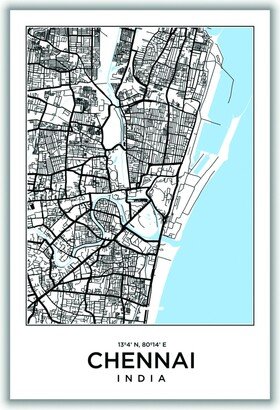 Stanley Print House Map Of Chennai India