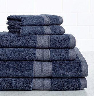 Rayon From Bamboo Blend Solid 6Pc Towel Set-AD