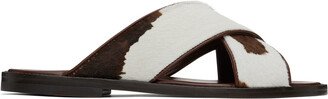 Brown & White Otawi Sandals