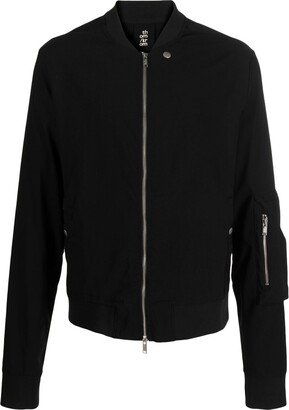 Zipped-Up Bomber Jacket-AB