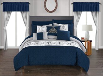 Emily 20 Piece Queen Bed In a Bag Comforter Set