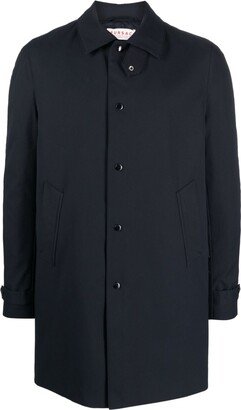 FURSAC Spread-Collar Single-Breasted Coat