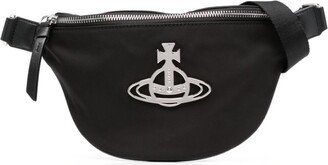 Orb-plaque belt bag