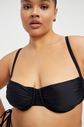 GA-SALE Ruched Demi Cup Bikini Top