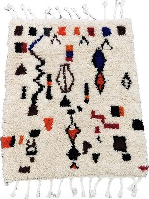 Custom Moroccan Rug - Wall Decor White Colored Custom Rug- Tufted Rug-Anime -Custom