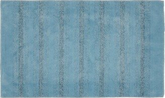 30x50 Essence Nylon Washable Bathroom Rug Basin Blue