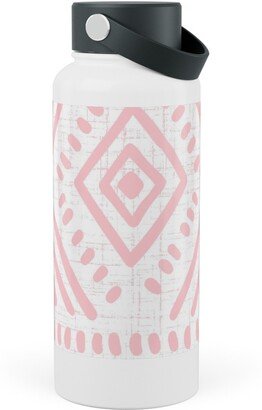 Photo Water Bottles: Abstract Diamond Stainless Steel Wide Mouth Water Bottle, 30Oz, Wide Mouth, Pink