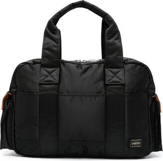 Logo-Patch Zip-Up Laptop Bag