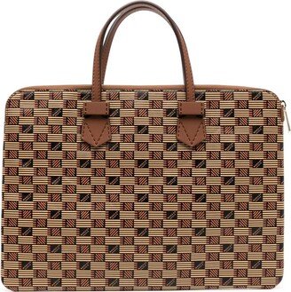 Monogram-Pattern Laptop Case