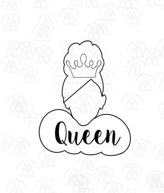 Queen Silhouette Cookie Cutter | Fondant Clay Black