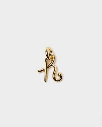 Small Gold Letter H Charm