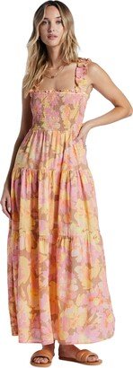 Juniors' Feelin Fine Printed Cotton Maxi Dress