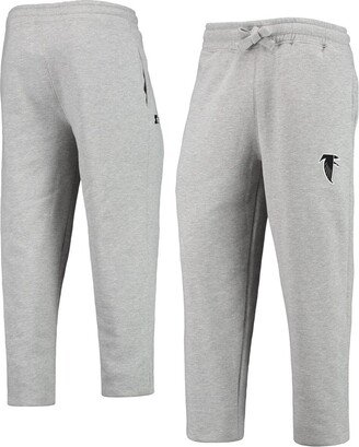 Men's Starter Heathered Gray Atlanta Falcons Team Throwback Option Run Sweatpants