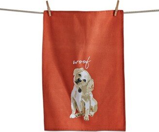 tagltd Woof Dog Dishtowel