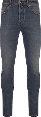 Scott Slim Fit Jeans In Medium Blue Washed