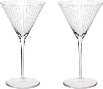 Goop-Exclusive Pinstripe Martini Glasses