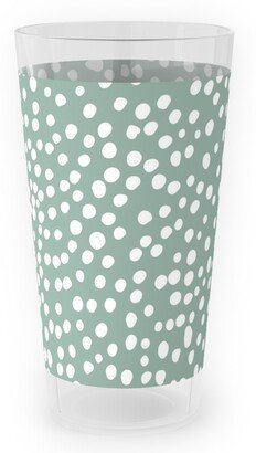 Outdoor Pint Glasses: Cheetah - Sage Green Outdoor Pint Glass, Green