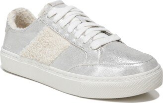 Dr. Scholl's Original Collection Women's All In Chill Oxfords - Silver Metallic Leather/Faux Shearling