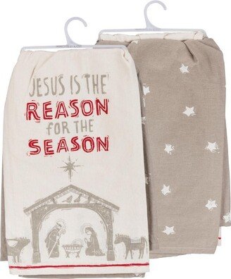 Jesus Is The Reason Decorative Kitchen Towel Set - 28 x 28