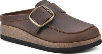 Women's Bueno Slip On Clogs - Brown, Leather