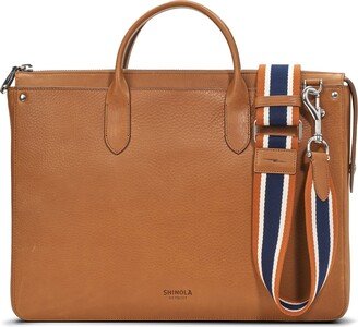 The Slim Traveler Leather Briefcase-AA