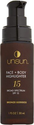 Face + Body Highlighter Broad Spectrum SPF 15 Sunscreen