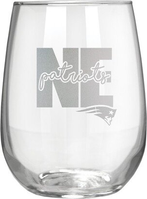 NFL New England Patriots The Vino Stemless 17oz Wine Glass - Clear