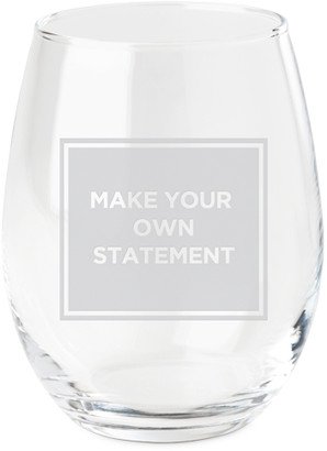 Stemless Wine Glasses: Make Your Own Statement Wine Glass, Etched Wine, White