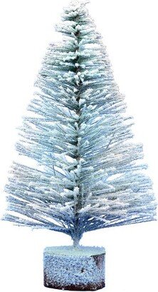 Flocked Village Artificial Christmas tree, Set of 4