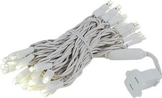 Novelty Lights Inc Novelty Lights 35 light Connectable Warm White LED Christmas Craft Mini Light Set (White Wire, 11.5 feet)