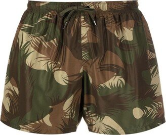 Abstract-Print Swim Shorts-AB