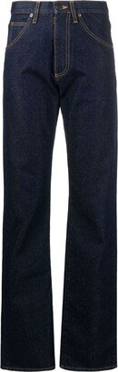 High-Waisted Straight-Leg Jeans-AO