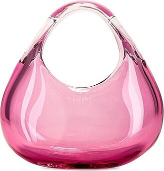 Glass Mini Swipe Bag in Pink