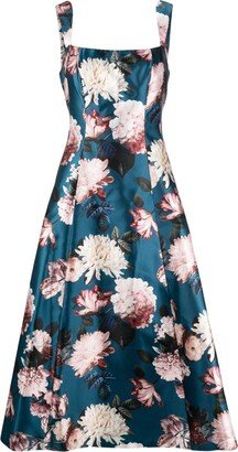 Audrey floral-print midi dress