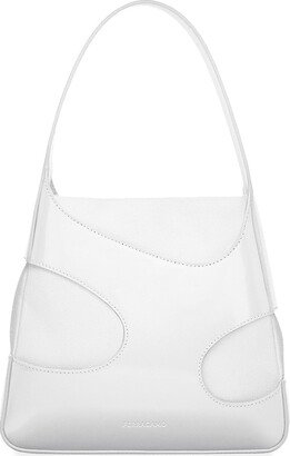 Cut-Out Small Leather Hobo Bag