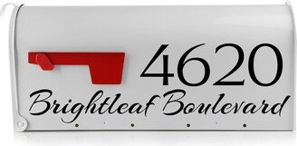 Mailbox Name Address Decal Custom & Elegant Design For An Inviting Home Exterior, 23 Colors, Personalize Your