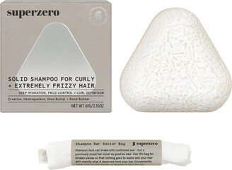 superzero Deep Moisture and Anti Frizz Shampoo Bar for Curly, Coily & Extremely Frizzy Hair