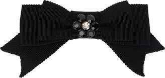 Black Bow Barrette