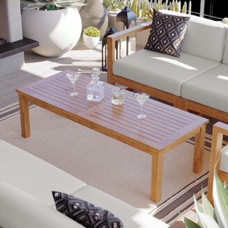 Upland Outdoor Patio Teak Wood Coffee Table