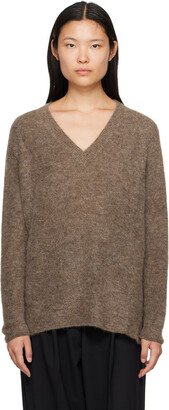 Cordera Taupe V-Neck Sweater