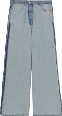 Inside-Out Wide-Leg Jeans