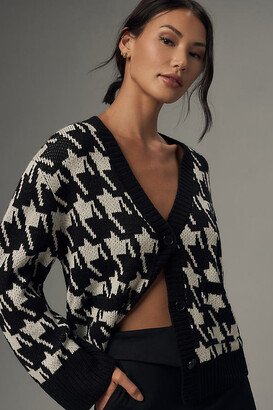 Houndstooth Cardigan Sweater