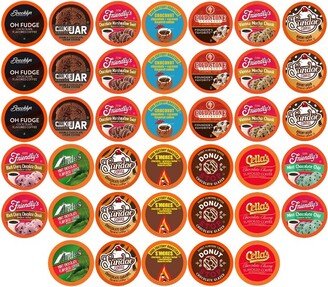 Two Rivers Coffee Pods, 2.0 Keurig K-Cup Compatible, Chocolate Coffee Lovers Sampler,52 Count