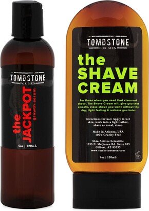 Tombstone For Men The Jackpot Kgf Vegan Hair Growth Serum & The Shave Cream Kit-AA