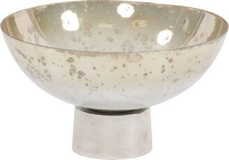 Round Grotto Glass Footed Bowl