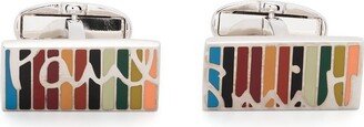 Logo-Print Cufflinks