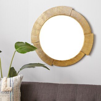 Studio 350 Gold Aluminum Contemporary Wall Mirror 36 x 36 x 1 - 36 x 1 x 36