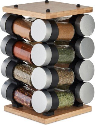 Blyth Classic Bamboo 16 Jar Carousel Spice Rack