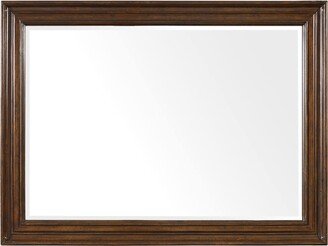 Leesburg Landscape Mirror - Rich Traditional Mahogany - 46.5