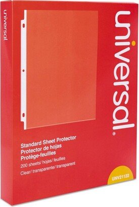 Universal Office UNIVERSAL Standard Sheet Protector Standard 8 1/2 x 11 Clear 200/Box 21122